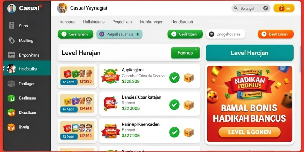 Event menarik dan turnamen dengan hadiah besar.