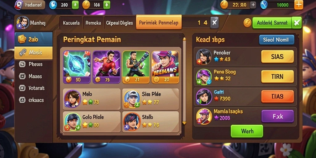 Level menantang yang memikat perhatian pemain.
